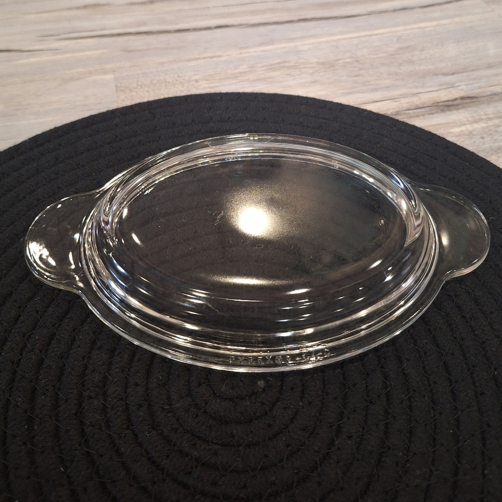 Pyrex P-14-C Lid For Small Grab It Oval Casserole Dish, Corning Wear Lid